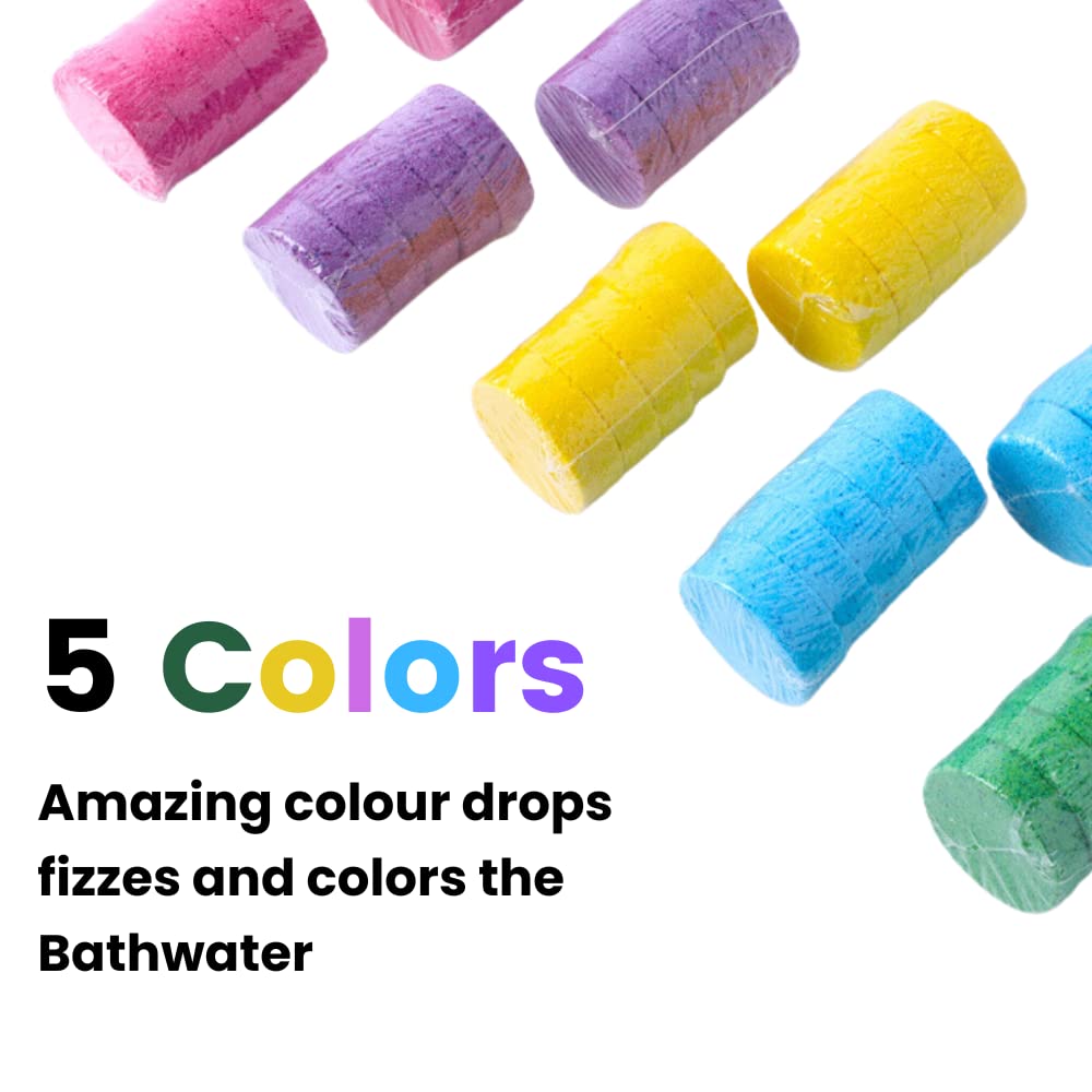 50 Bath Colour Tablets for kids bath