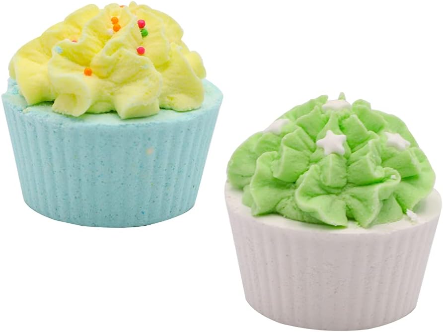 Beige Cupcake Bath Bombs - 6 Pack